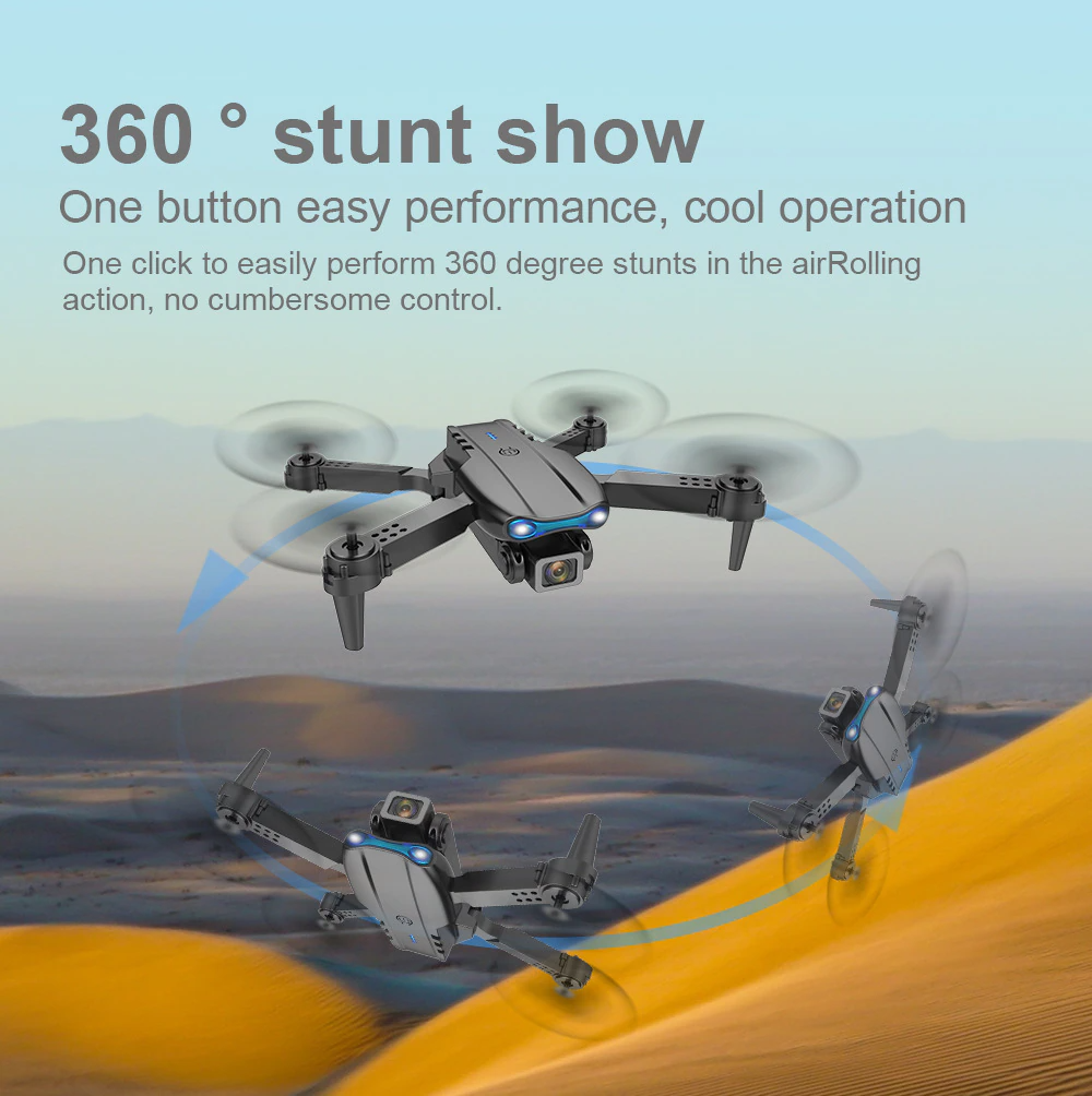 Drones Quadcopter 5G 4K GPS Drone X Pro con Cámara Dual HD WiFi FPV Plegable RC