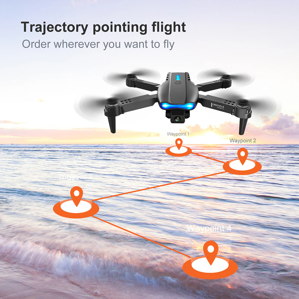 Drones Quadcopter 5G 4K GPS Drone X Pro con Cámara Dual HD WiFi FPV Plegable RC